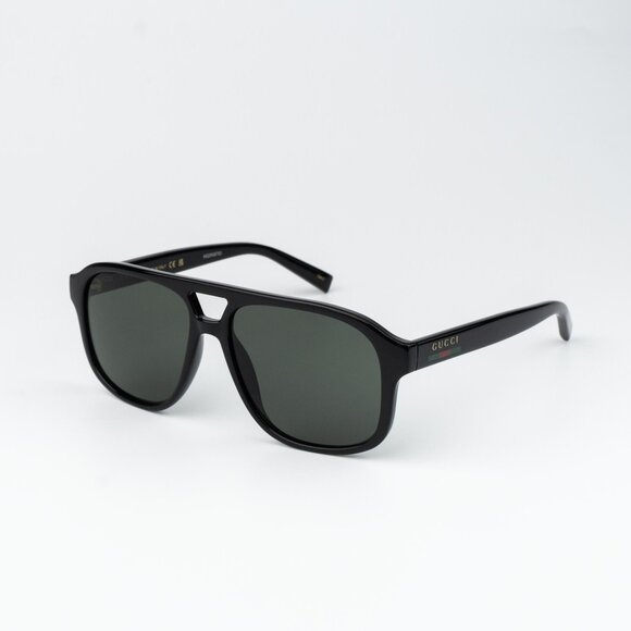 Gucci Men Sunglasses Black Pilot GG1856S 001 NEW AUTHENTIC - Picture 1 of 11